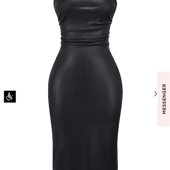 House of CB 'Jalena' soft vegan leather dress - Picture 4 of 6